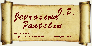 Jevrosima Pantelin vizit kartica
